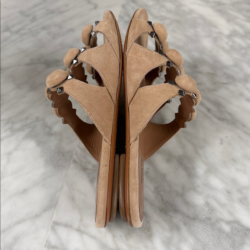 Alaia La Bombe Suede Flats size 38 in Nude - Picture 10 of 12